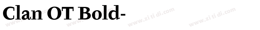 Clan OT Bold字体转换